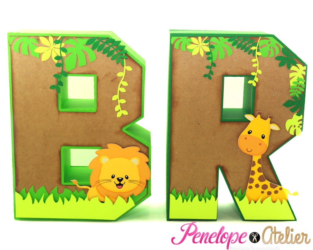 Letras Decoradas Con Animales Letras Decoradas Con Animales