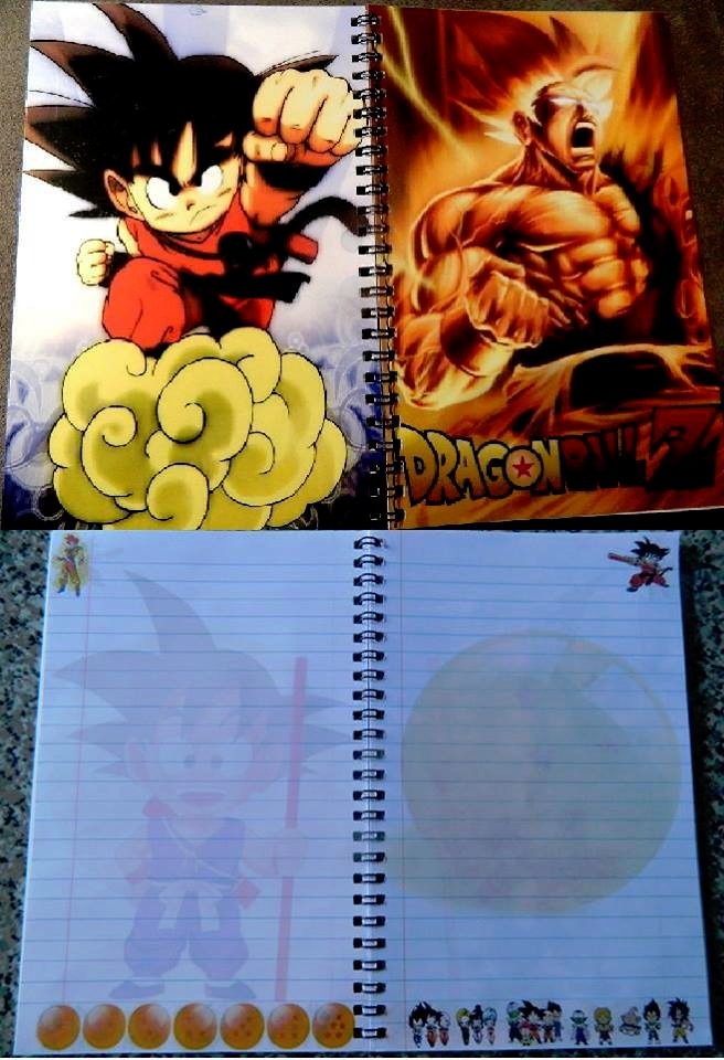 Libreta Goku Dragon Ball Shenglong Hojas Detalladas 