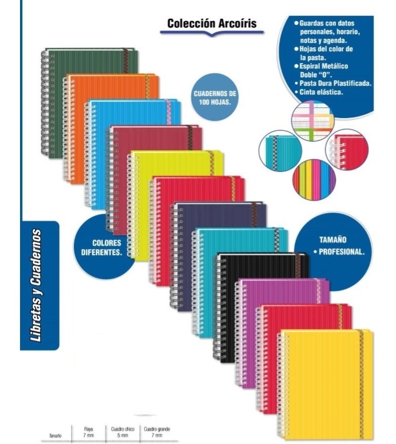 Libretas Cuadernos Profesional Pasta Dura Printaform 8 Pzas 685 00