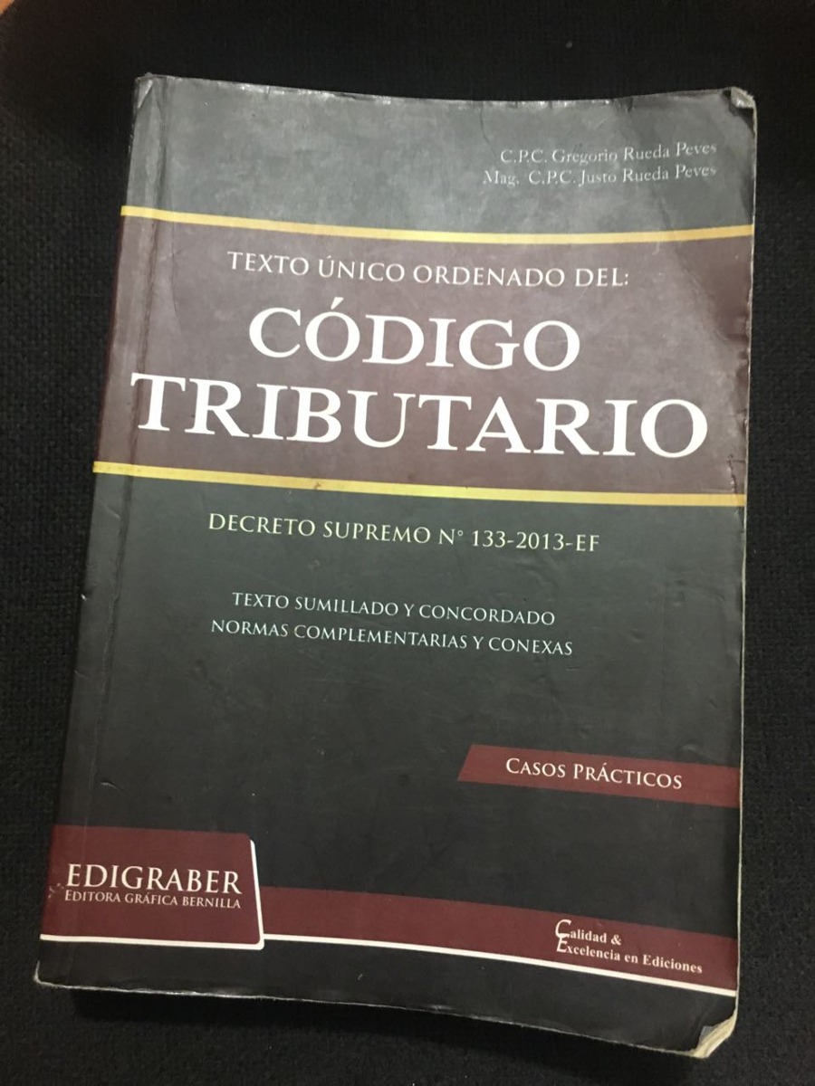 Resultado de imagen para CODIGO TRIBUTARIO LIBRO