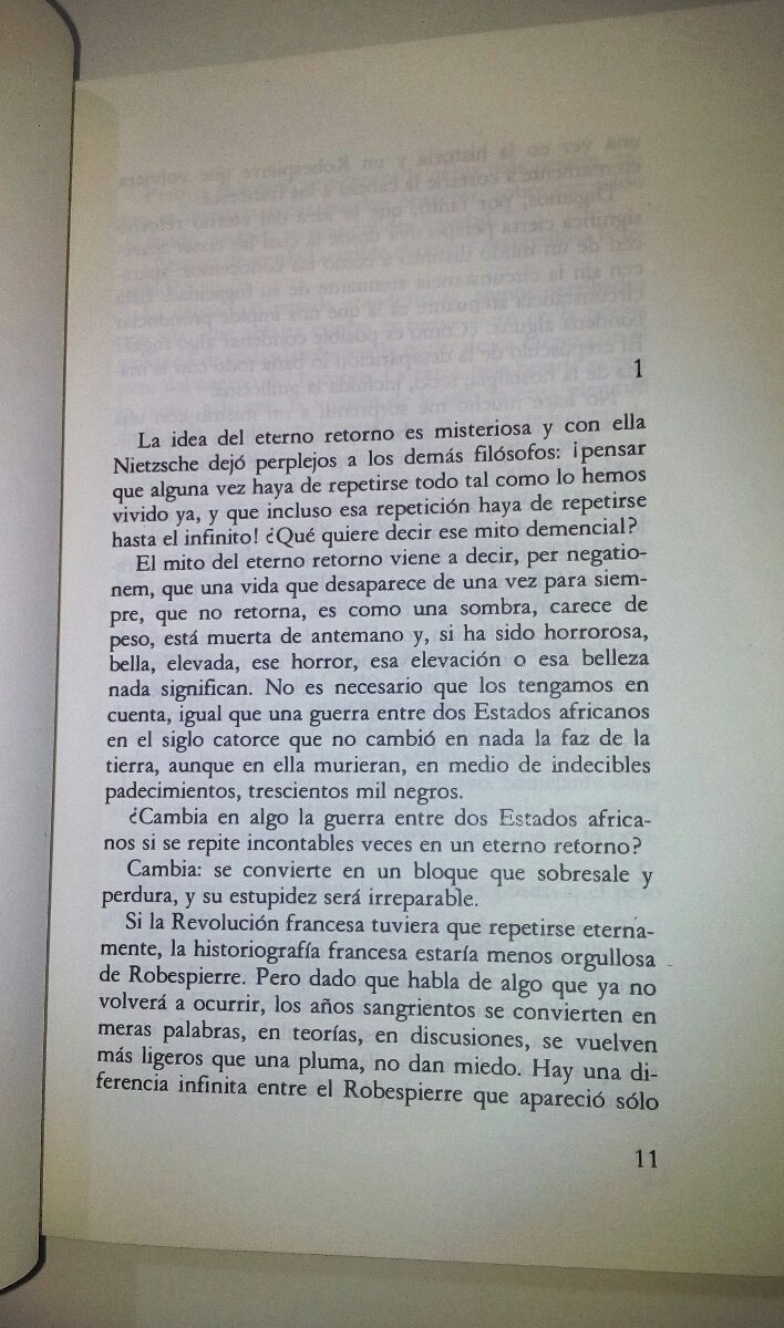 Libro La Insoportable Levedad Del Ser