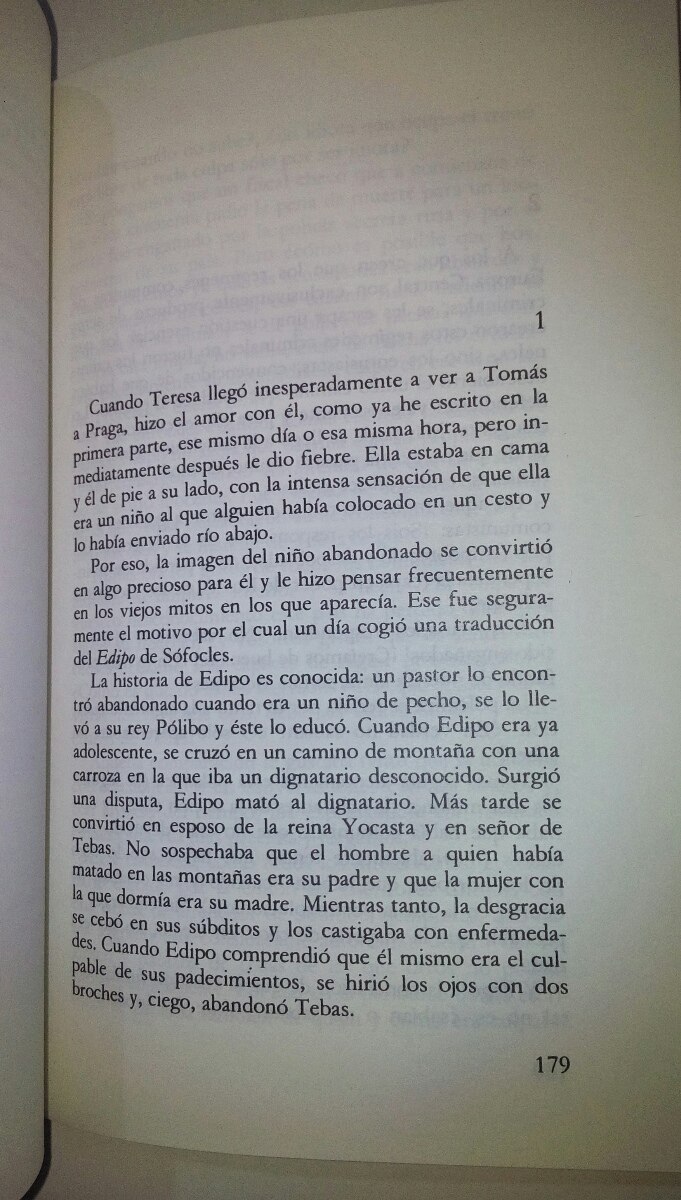 Libro La Insoportable Levedad Del Ser