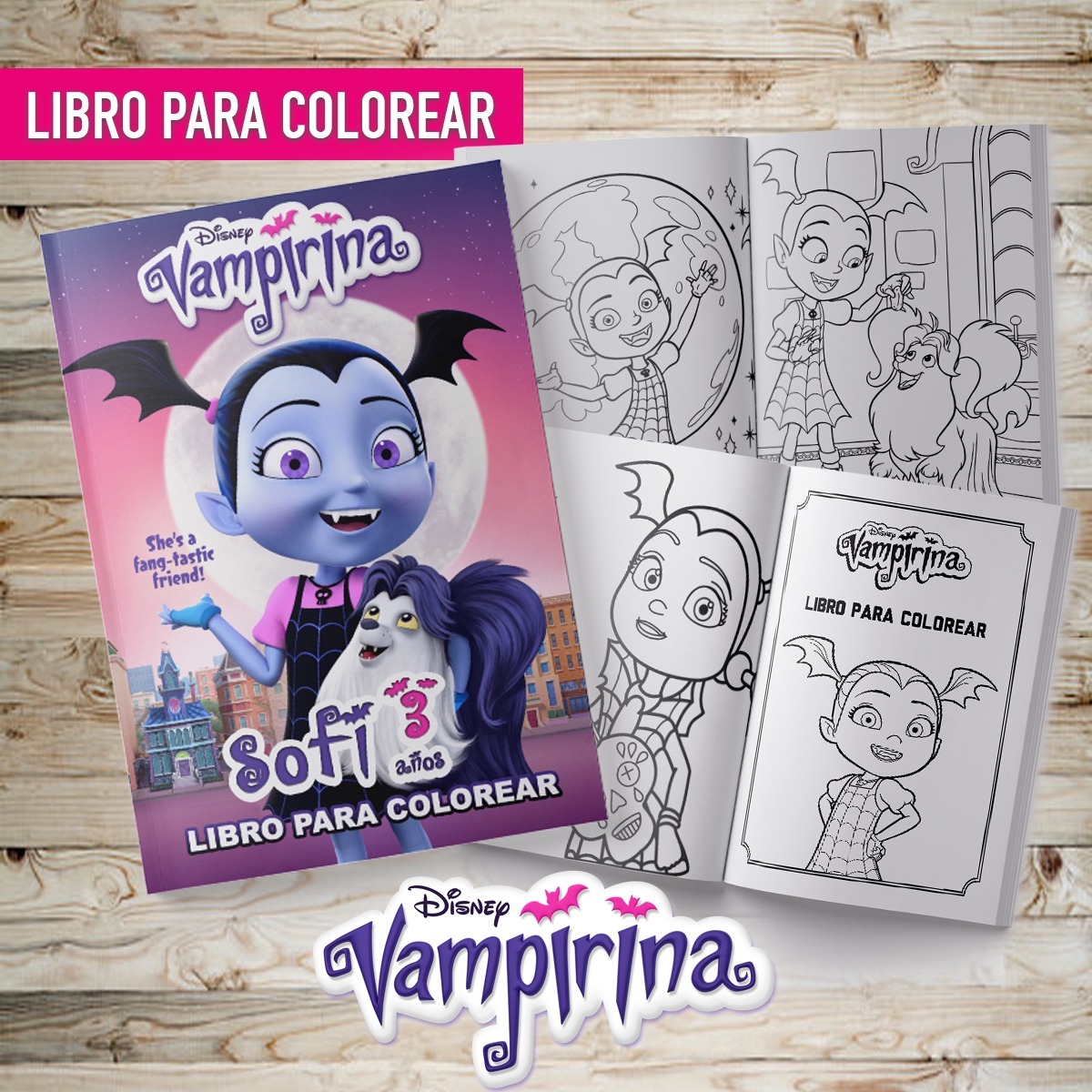 Libro Para Colorear Editado Vampirina Souvenir Imprimible Libro Para Colorear Editado Vampirina Souvenir Imprimible
