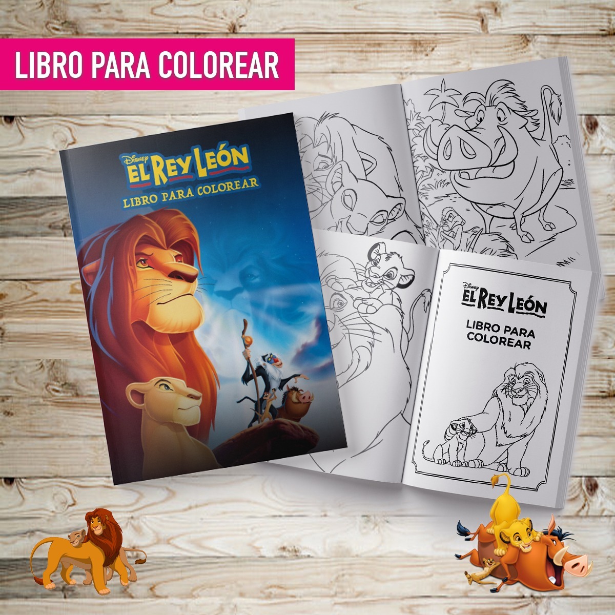 Libro Pcolorear Pintar El Rey Leon Souvenir Imprimible Libro Pcolorear Pintar El Rey Leon Souvenir Imprimible