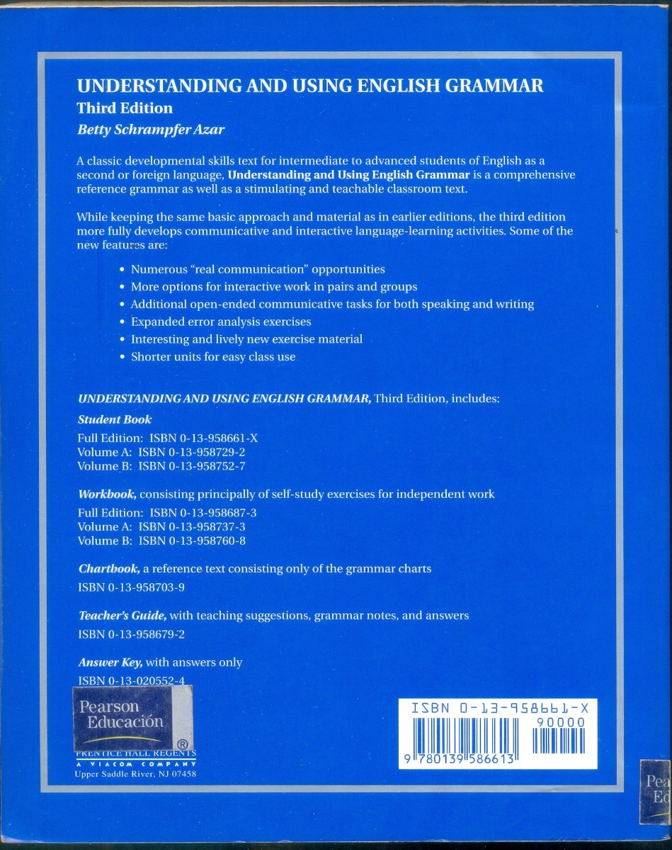 Understanding And Using English Grammar Student Book