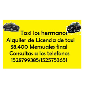 Vendo Licencia De Taxi Jujuy En Mercado Libre Argentina
