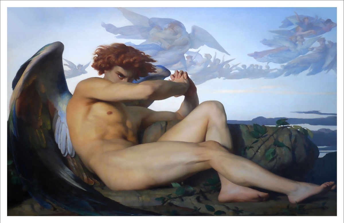 Lienzo Tela Ángel Caido Alexandre Cabanel 121x190cm - $ 2,500.00 ...