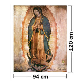 Lienzo Virgen De Guadalupe (imagen Certificada) 94x120cm.