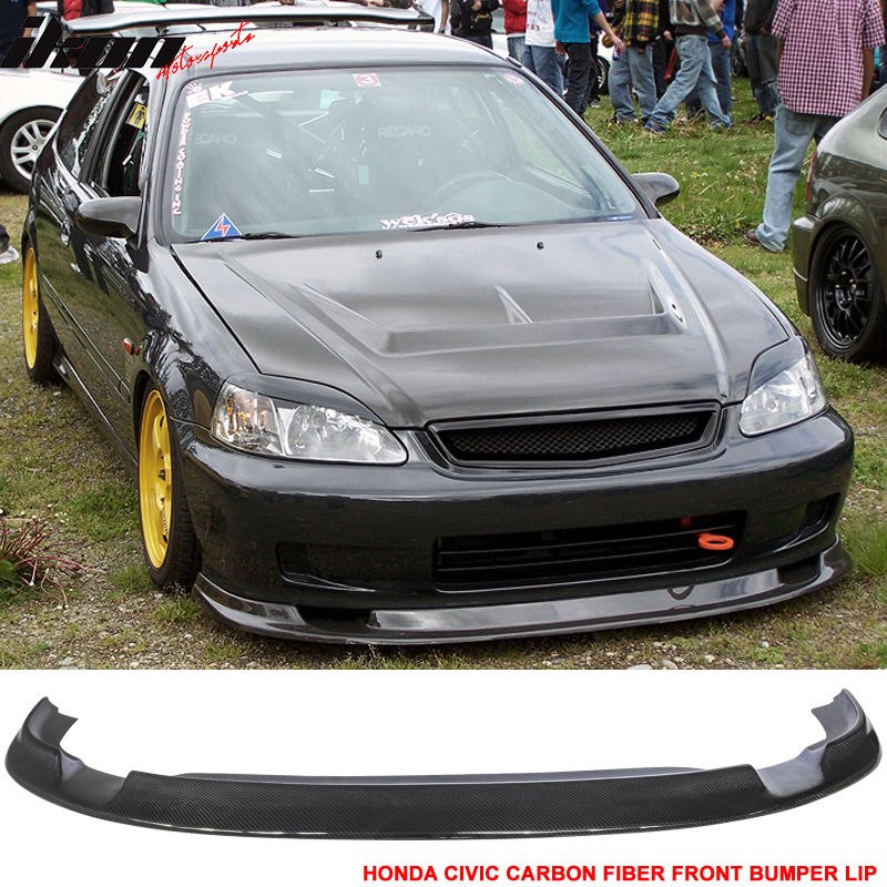 Lip Delantero Fibra Estilo Fm Honda Civic 99 00