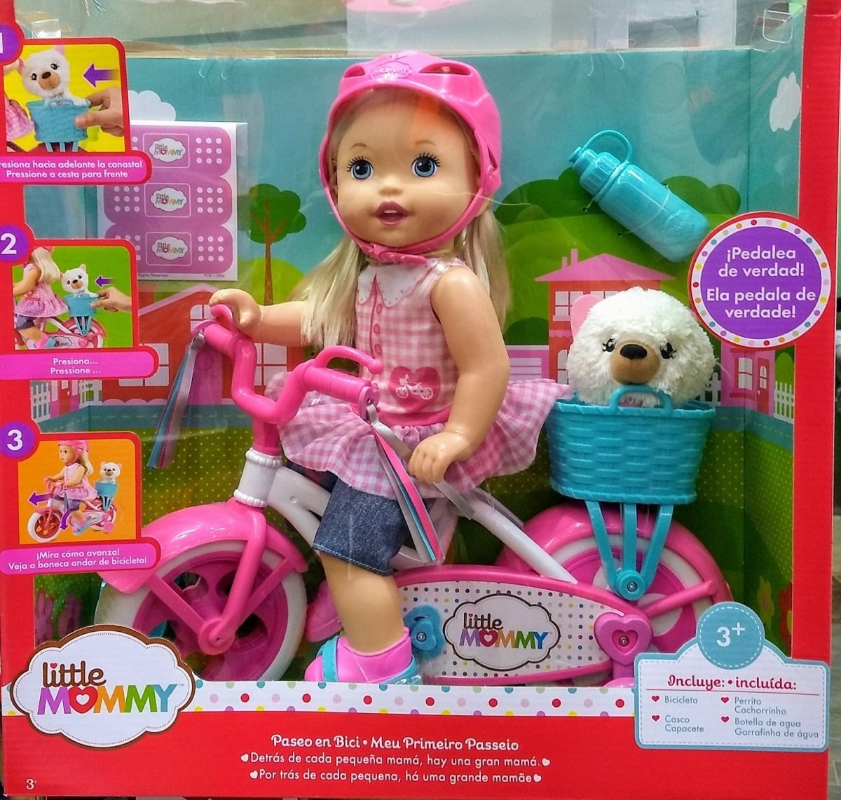 Little Mommy Muñeca Paseo En Bicicleta Mascota Fisher Price - S/ 289,00 en Mercado Libre