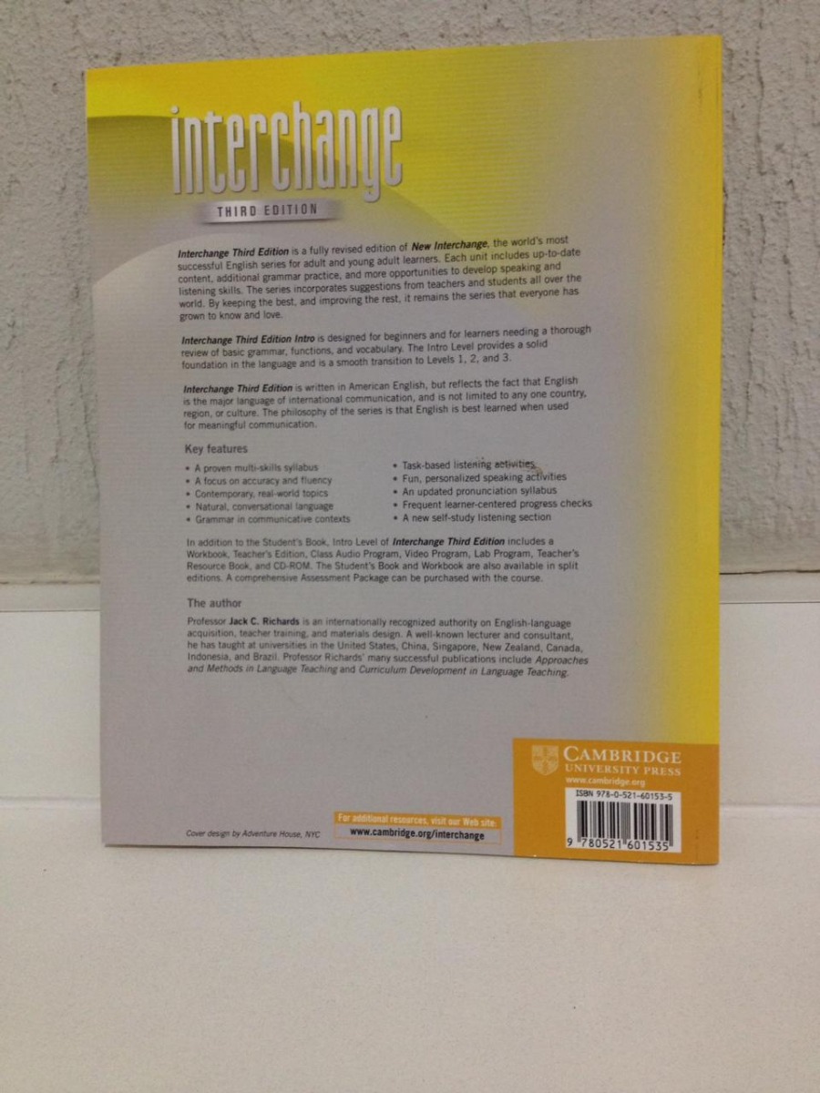 Interchange Third Edition Intro Students Book Audio