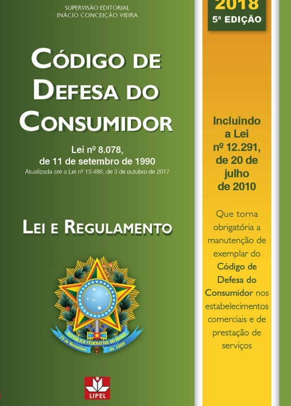Livro Código Defesa Do Consumidor 5° Ed. 2018 Atualizado