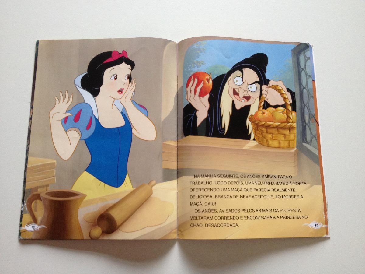 Livro Disney Princesas Branca De Neve E Os Sete Anões - R$ 18,00 em Mercado Livre