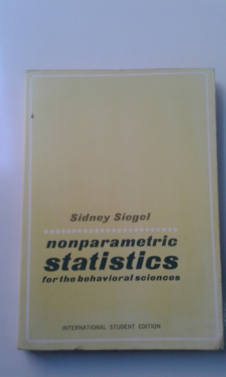 Nonparametric statistics for the behavioral sciences