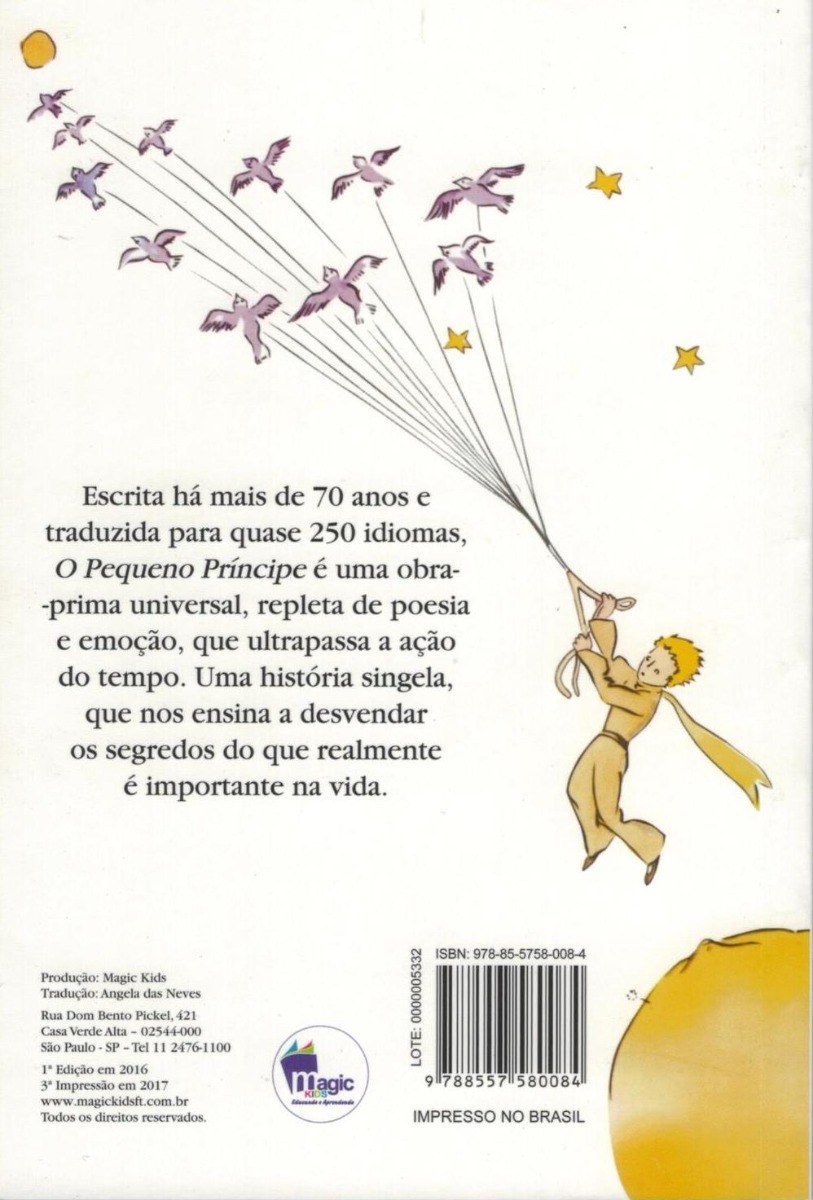 Historia Do Pequeno Principe Para Educação Infantil Livro O Pequeno Príncipe Com 96 Páginas Editora Magic Kids - R$ 14,90