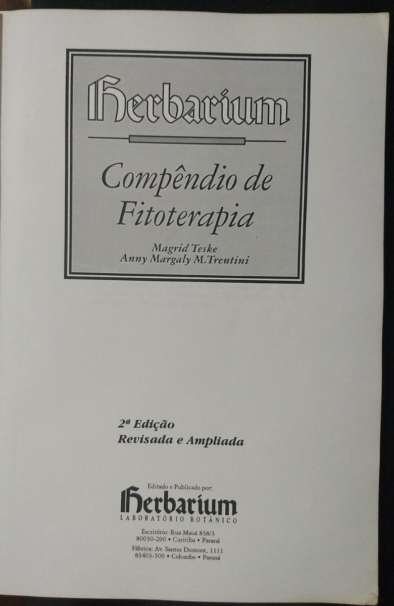herbarium compndio de fitoterapia