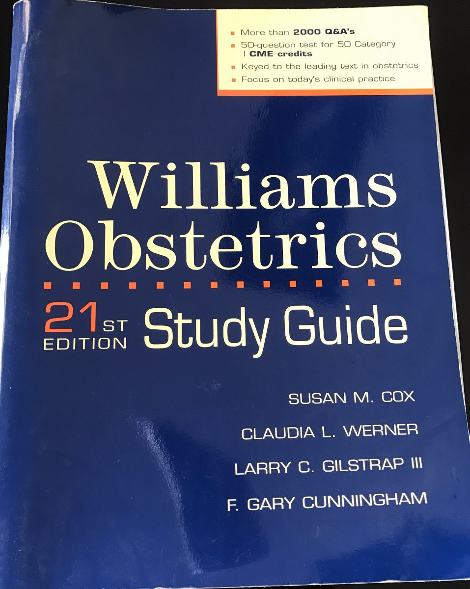 livro williams obstetrics textbook and study guide, 21st ed. Carregando zoom.