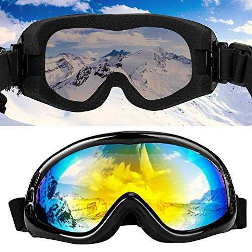 Snowboard Motorcycle Goggles Tactical Combat Military Glasses LJDJ Ski Goggles Pack of 4 