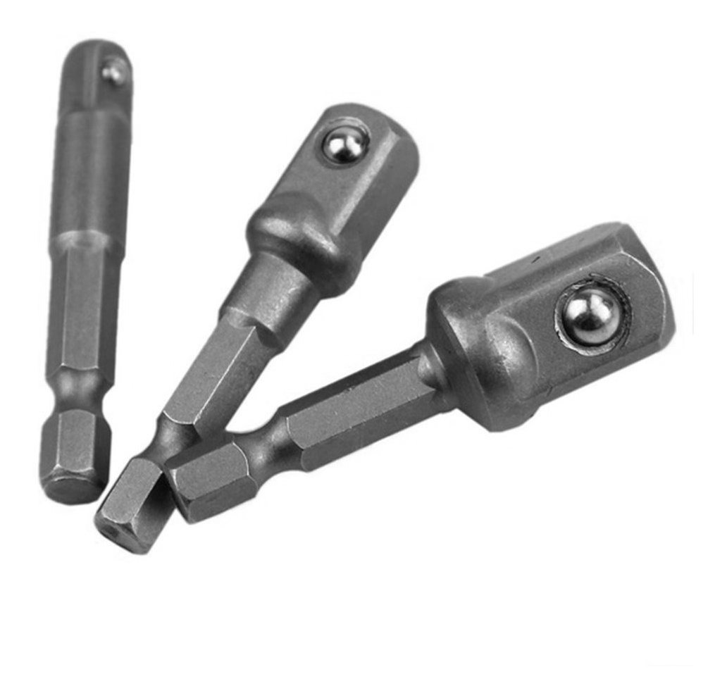 Llave de conversi/ón de v/ástago hexagonal Adaptador de z/ócalo de acero cromo vanadio V/ástago