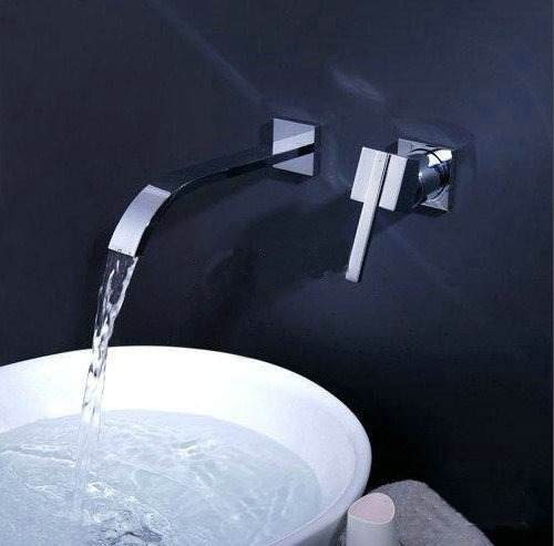 Llave Grifo De Baño A Muro Pared Llave Monomando Diseño - $ 1,800.00 en
