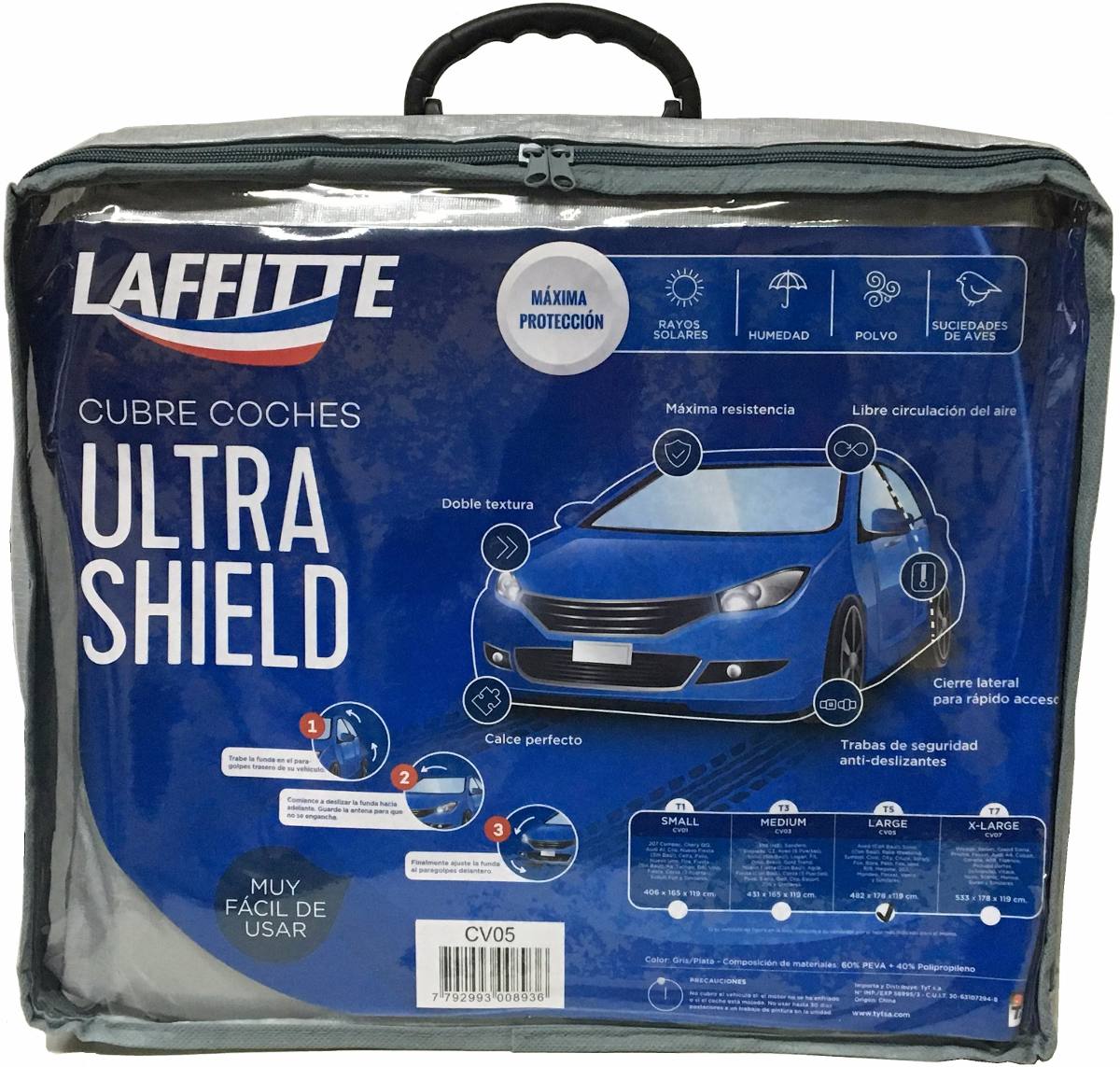 Lona Funda Impermeable para Coche M Protector Cubre Vehiculos Proteccion Total