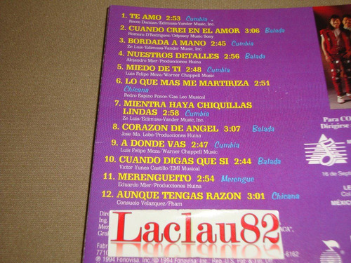 Los Mier Cuando Crei En El Amor 1994 Fonovisa Cd Usa 500 00 En Mercado Libre