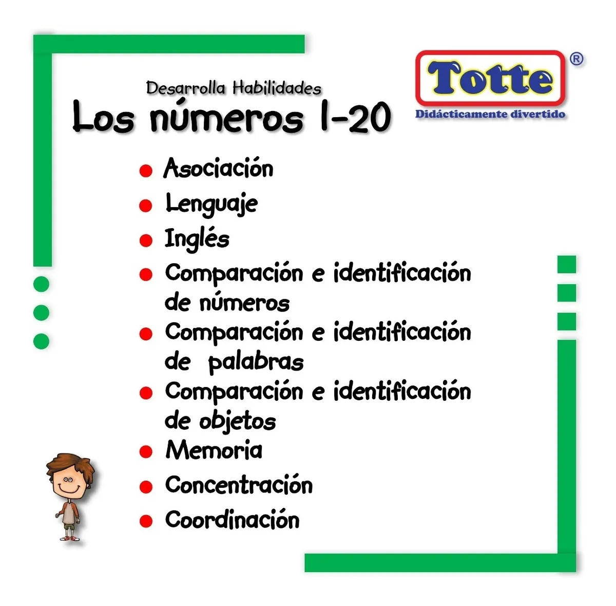 Los Numeros Del 1 Al 20 Didactico Espanol Ingles 159 00 En