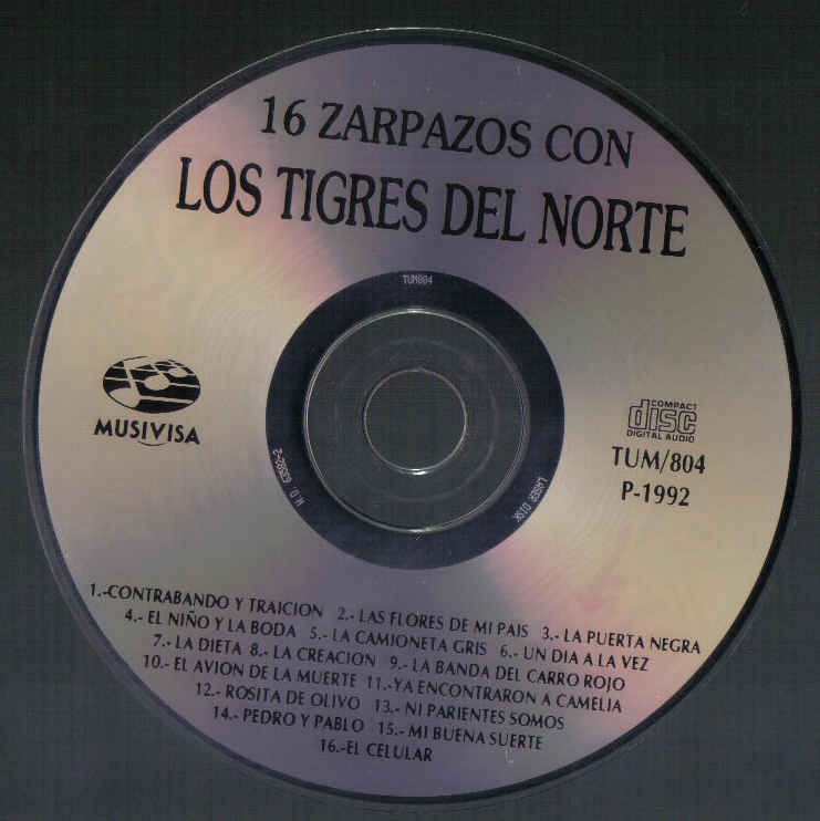 Los Tigres Del Norte 16 Zarpazos Cd 1a Ed 1992 Bvf 120 00 En