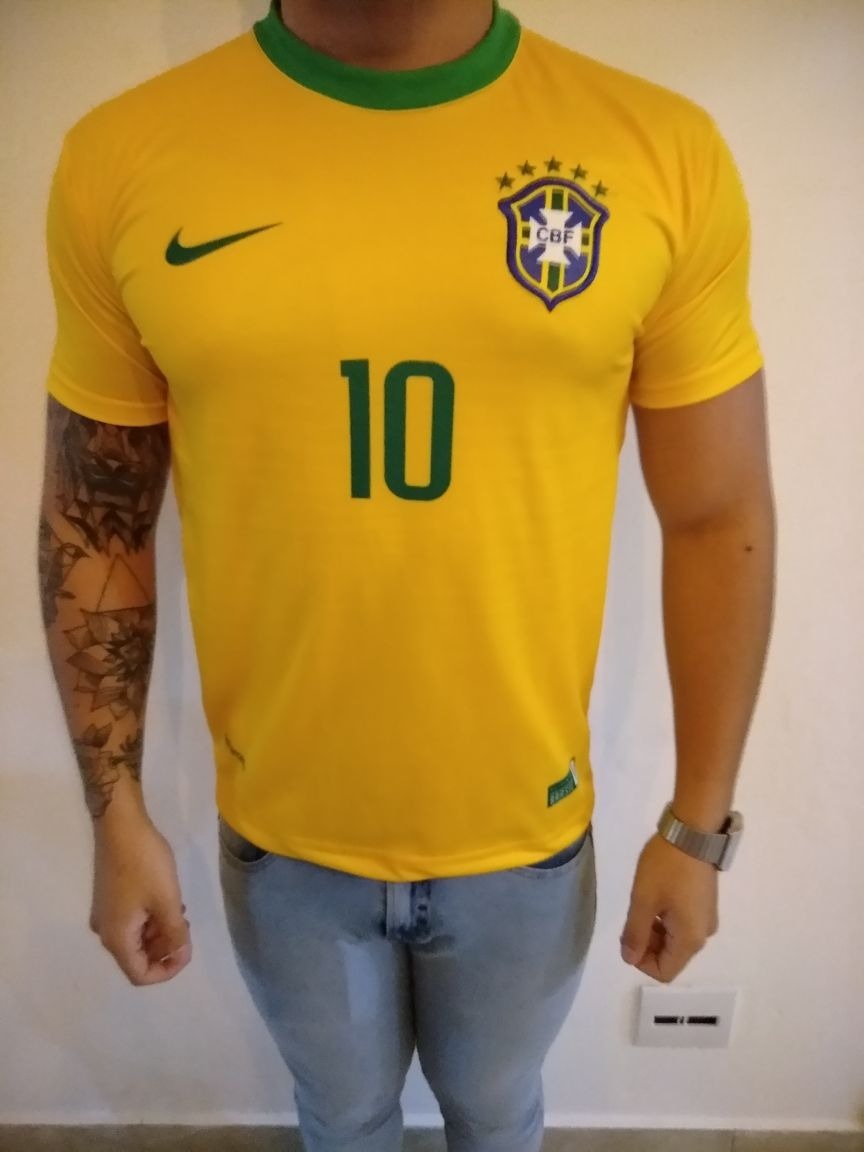 Macaco Com Camisa Do Brasil Lote 10 Camisa Da Seleção Brasileira Brasil Copa - Atacado - R$ 249,00