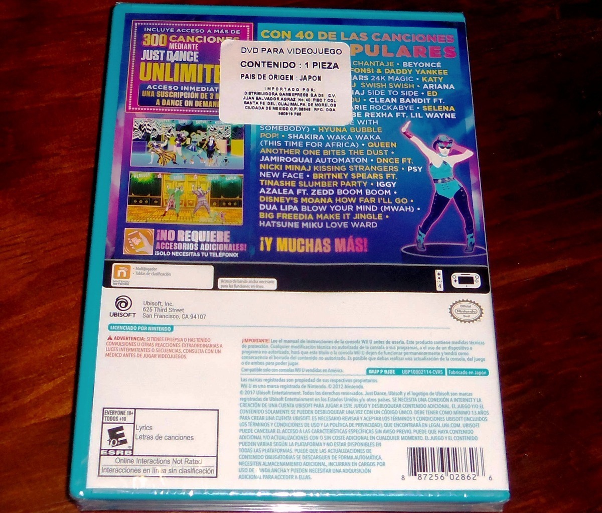 Lote 2 Vj Just Dance 2017 Y Just Dance 2018 Wii U Sellados