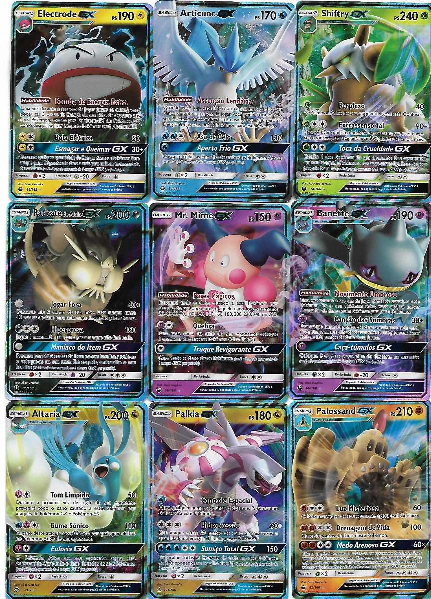 Lote 50 Cartas Pokémon Com Um Card Gx Garantido (v. Foto 