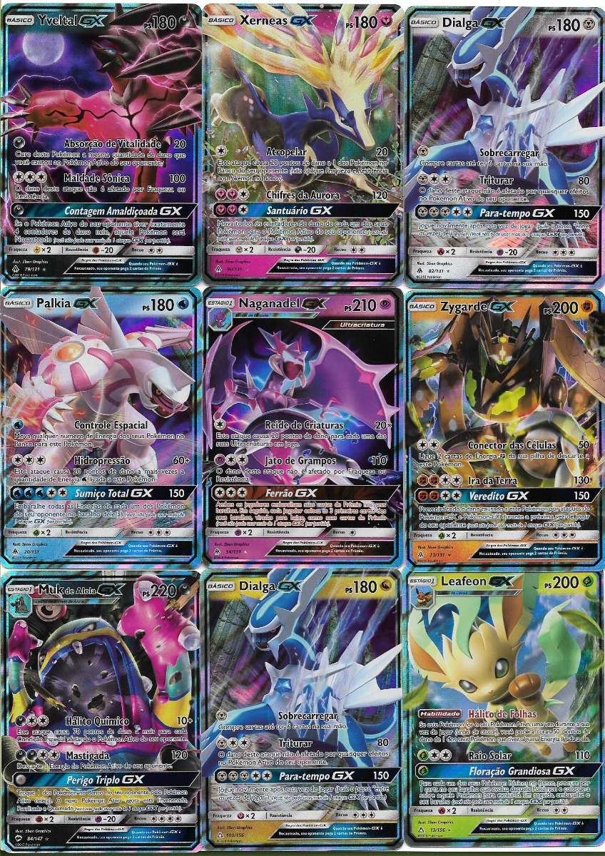 Lote 50 Cartas Pokémon Com Um Card Gx Garantido (v. Foto 