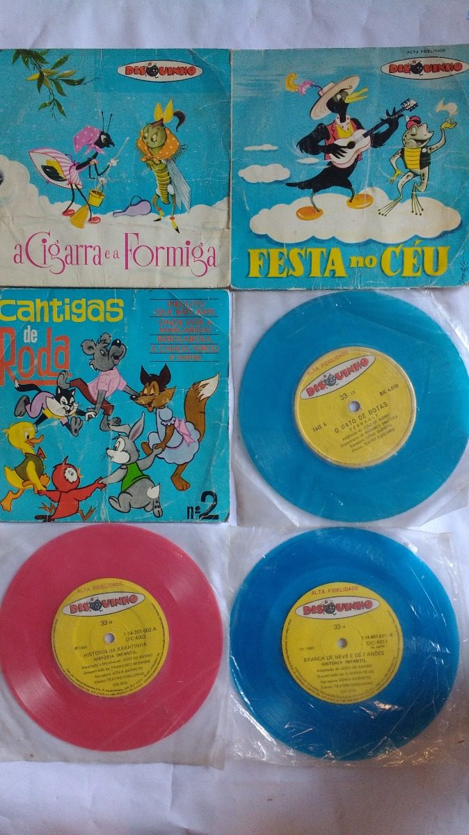 lote 6 compacto contos historinhas disney coloridos frete g r 110