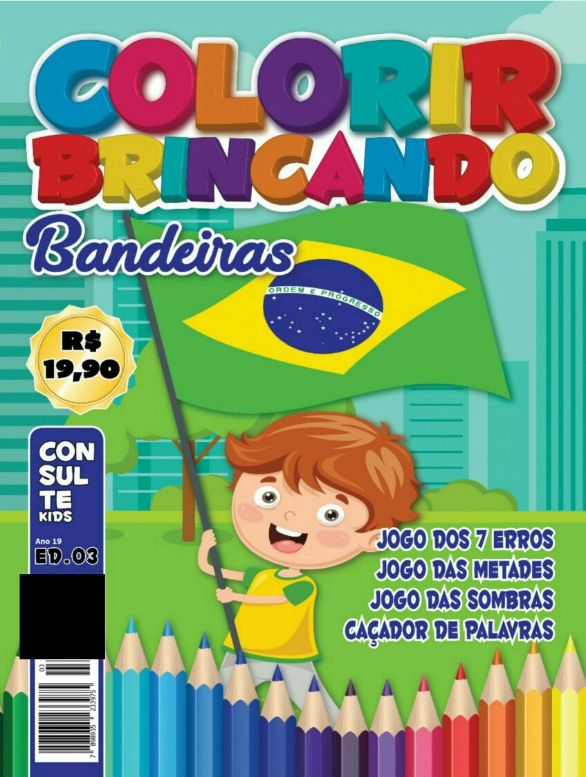 Lote Com 100 Revistas Infantil De Colorir E Atividades. R 53,10 em