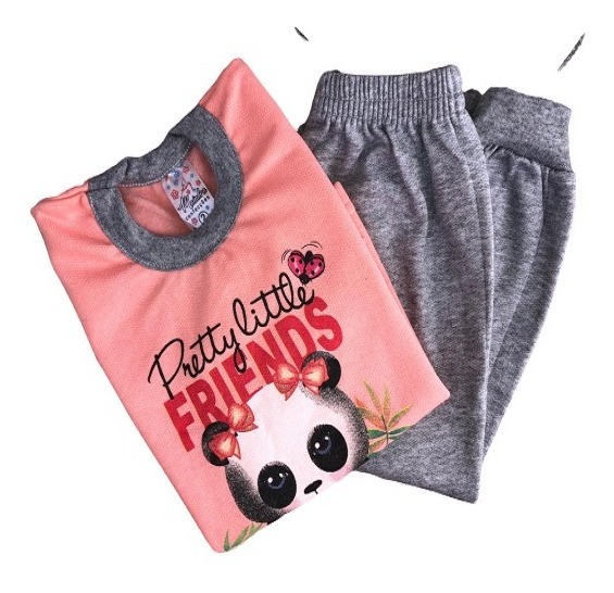 Lote Conjunto Moletom Infantil Menina Atacado Tamanho 01/03 - R$ 84,90 em Mercado Livre