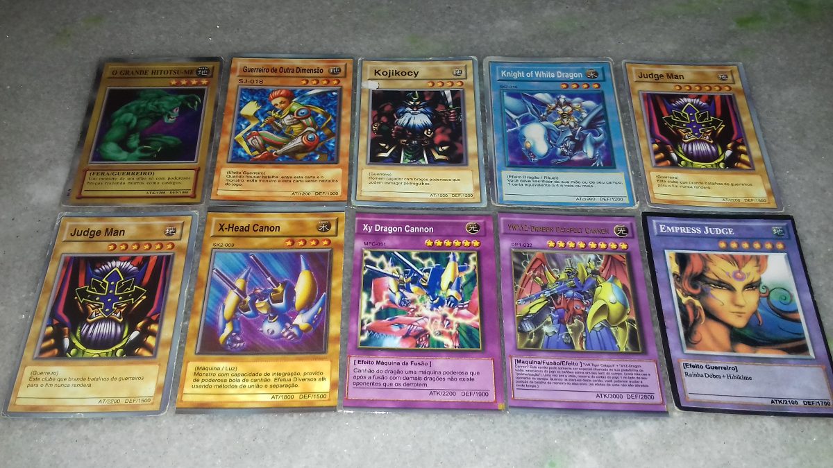 Lote De 40 Mini Cartas De Yu-gi-oh, Baseadas Em Seto Kaiba 