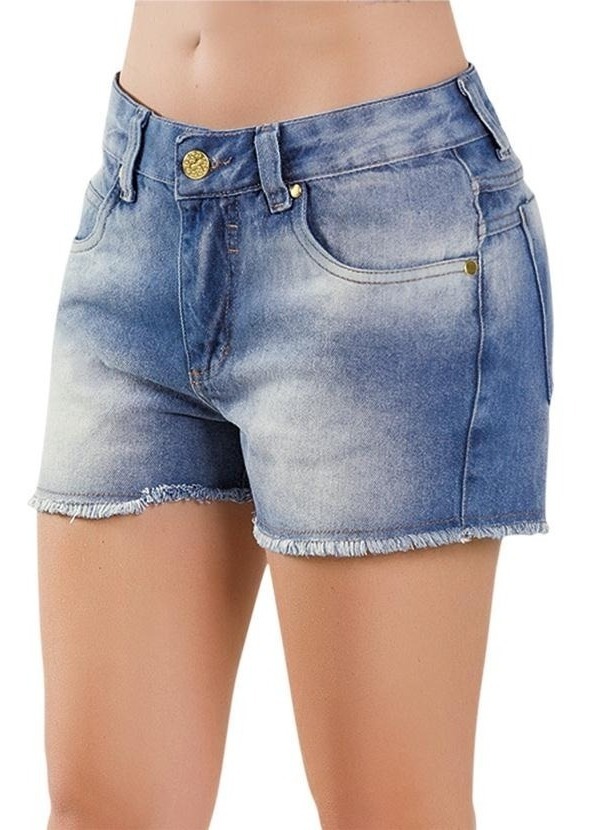 short cintura baixa jeans