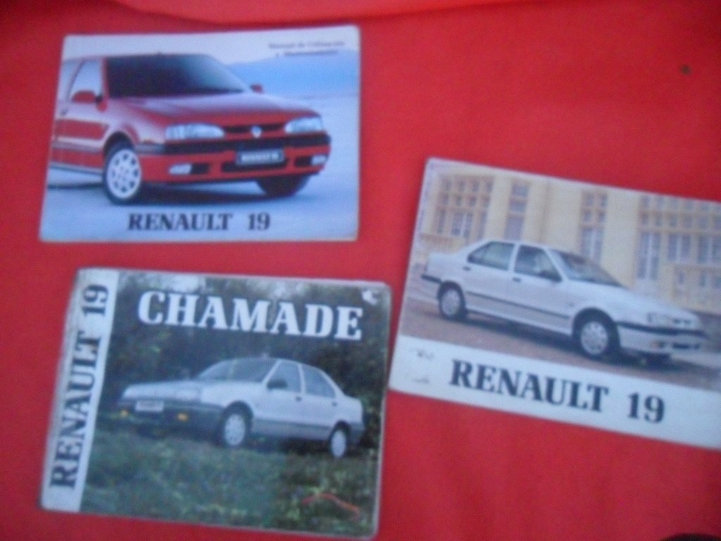 Lote Manual Instrucciones Renault 19 Original 1992 1998 1991 - $ 430,00 en Mercado Libre