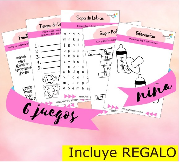 Loteria Baby Shower Nina 50 Tablas 140 00 En Mercado Libre Loteria Baby Shower Nina 50 Tablas 140 00 En Mercado Libre