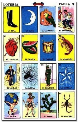 Loteria Mexicana Cartas De 4x4 Totalmente Diferentes 