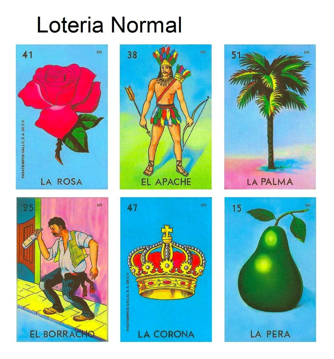 Lotería Mexicana Pdf Imprimible 250 Cartas 5x5 + Baraja ...