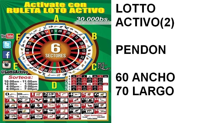 Lotto Activo Modelo 2 Afiches Pendones Publicidad 