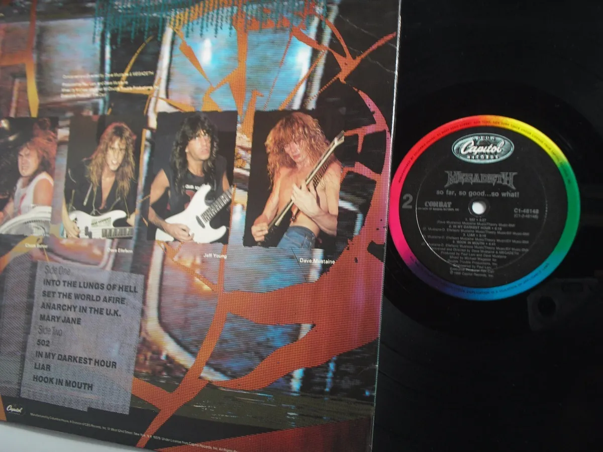 Lp Vinilo Megadeth So Far So Good So What Printed Usa19 180 000 En Tucarro