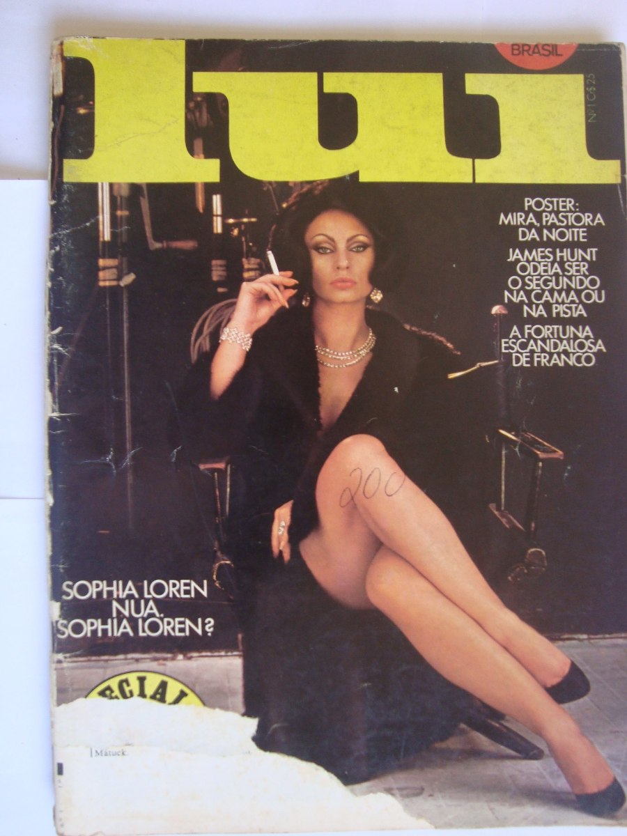 Lui 01 Mar 1977 A Primeira Edição Sosia Sophia Loren Rara 