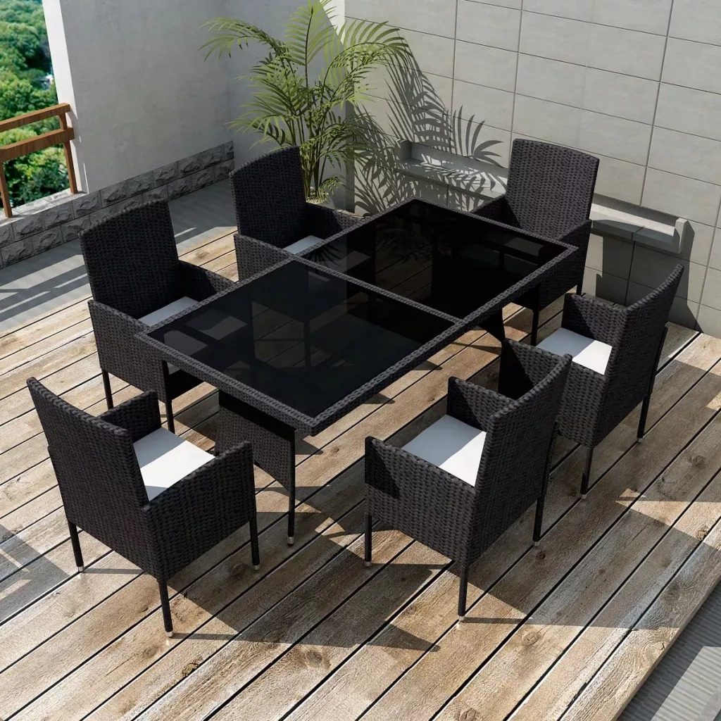 Lujoso Comedor Para Jardin De Rattan Con 6 Sillas Y Mesa ... Lujoso Comedor Para Jardin De Rattan Con 6 Sillas Y Mesa ...