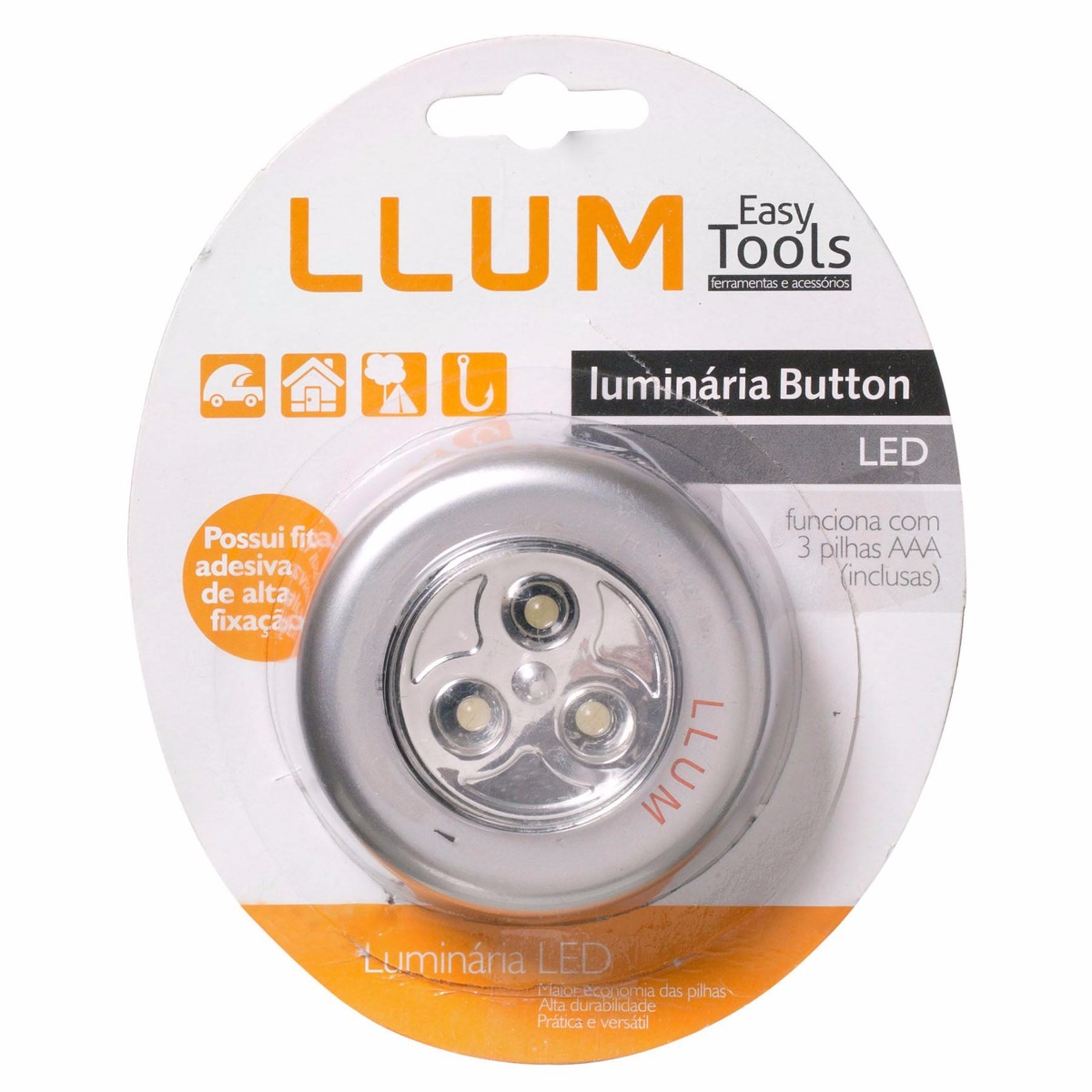 Luminaria 3 Led De Toque Com Adesivo Colante Pilha Inclusa R$ 14,90 em Mercado Livre Armario Mdf Cozinha ~ Luminaria 3 Led De Toque Com Adesivo Colante Pilha Inclusa R$ 14,90 em Mercado Livre