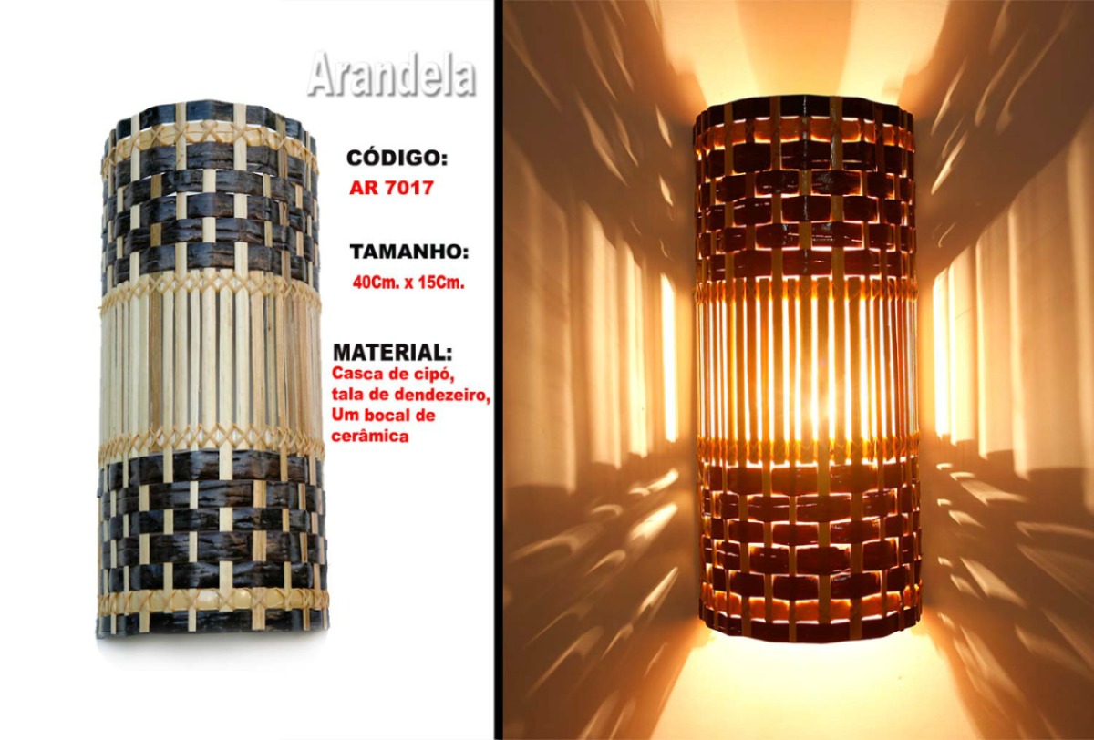Luminária Artesanal , Arandela Ar7017 R$ 39,90 em Mercado Livre Decoracao De Sala Artesanal ~ Luminária Artesanal , Arandela Ar7017 R$ 39,90 em Mercado Livre