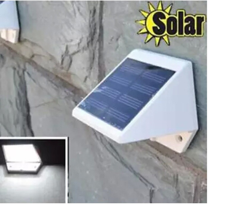 material kit x 4 Led Muro Parede Cerca Solar Canteiro Jardim Luminaria material kit x 4 Led Muro Parede Cerca Solar Canteiro Jardim Luminaria