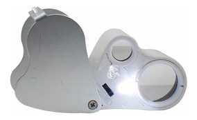 LUPA 60X MICROSCOPIO CON LUZ LED ESTUCHE SELLOS NUMISMATICA LECTURA