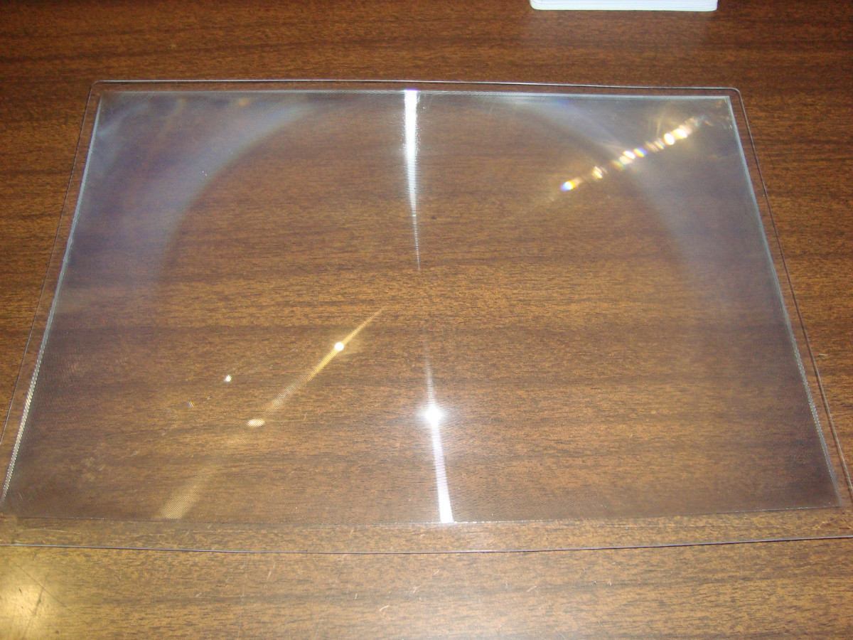 Lupa Plastica Flexible Fresnel Tamaño Carta 297x210mm 